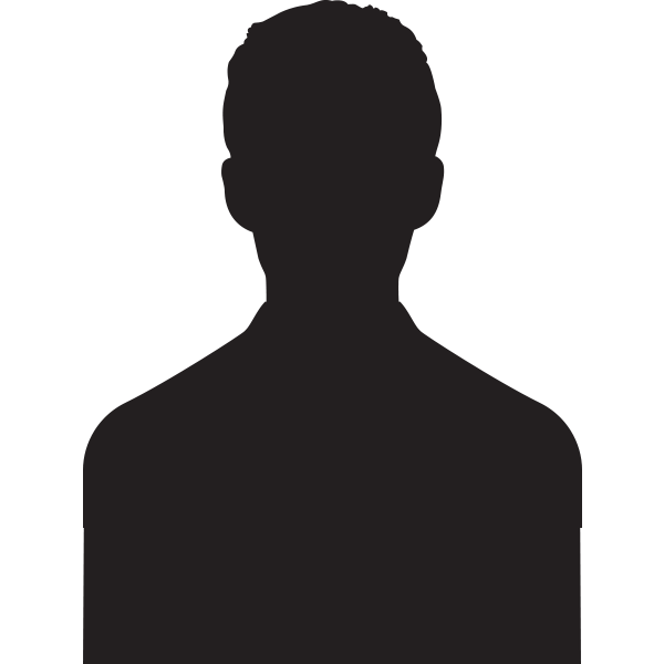 Silhouette of a person facing forward against a plain white background. No facial features or distinguishing characteristics are visible.